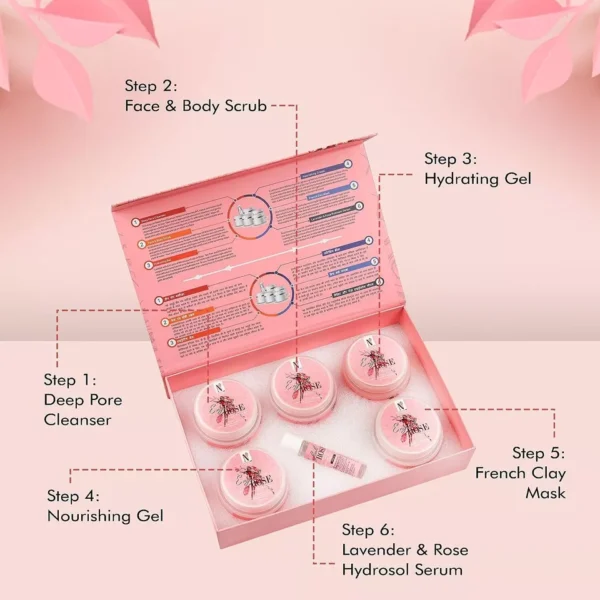 NUTRIGLOW Natural’s English Rose Facial Kit for Women with Rose Extracts - Image 3